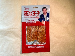 Сурские гренки с Аджикой (100 гр): Мучные полоски КРАСНЫЕ со вкусом пряной говядины 76 гр