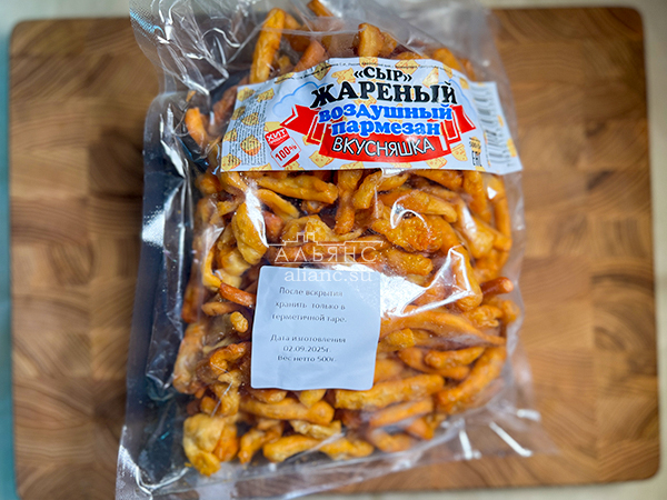 Жареный сыр "ВКУСНЯШКА" со вкусом пармезан (500 гр) в Междуреченске