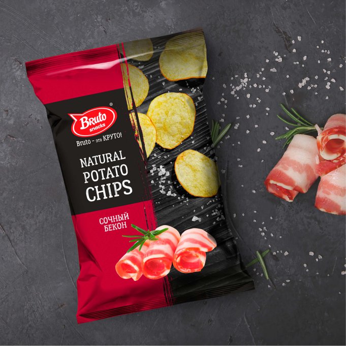 Картофель «Бруто» со вкусом бекона 130 гр. в Междуреченске
