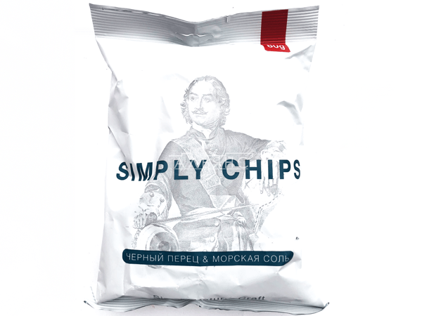 Картофельные чипсы "Simple chips" Морская соль и черный перец 80 гр. в Междуреченске
